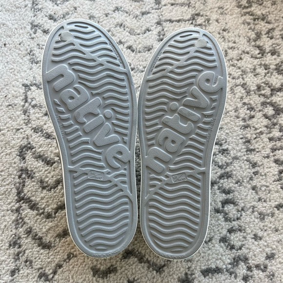 Unisex Grey Native Shoes M8/W10 - Picture 9 of 9